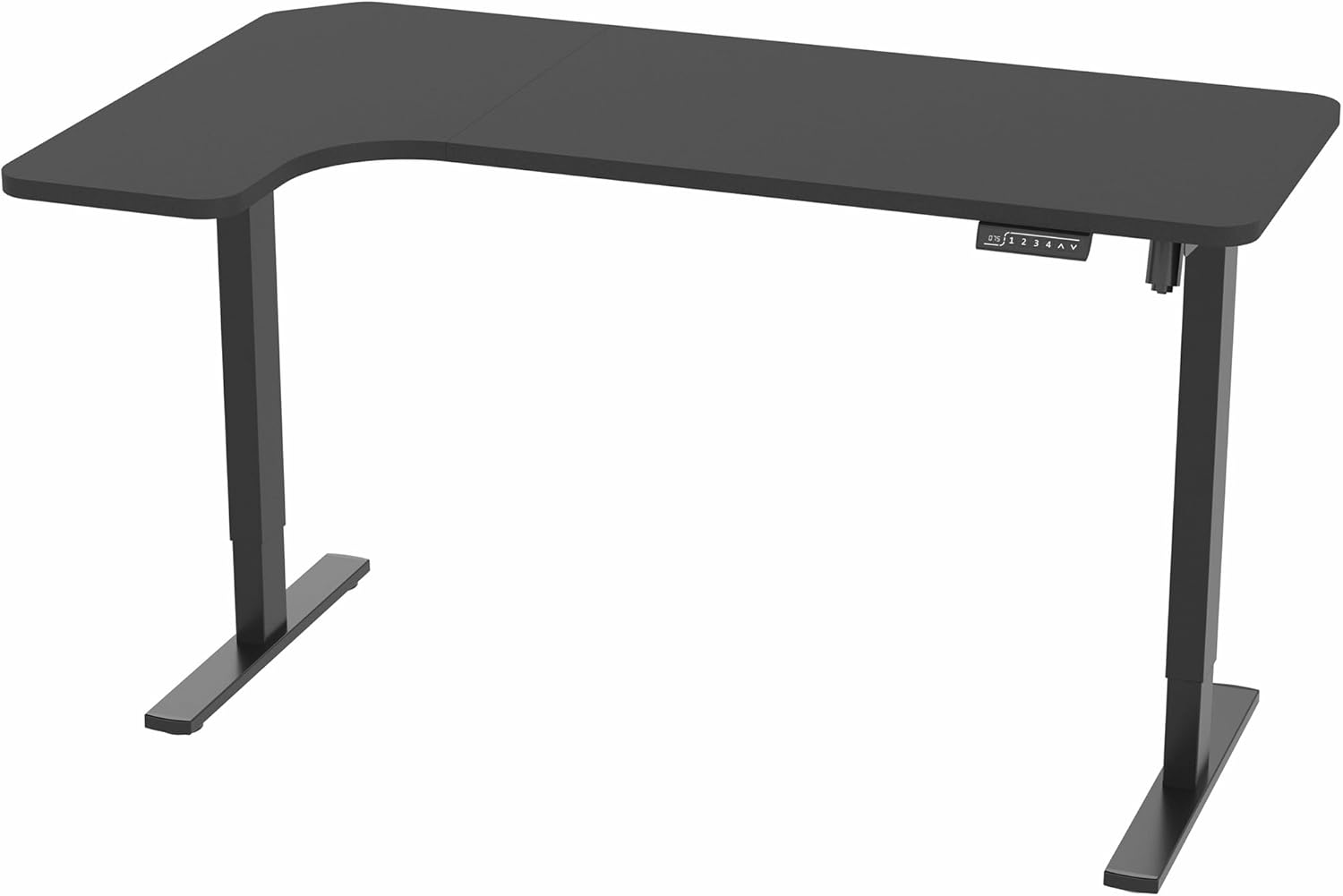 VIVO Electric Corner L-Shaped Standing Desk with Memory Height Adjustment